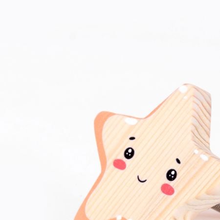 Handcrafted Pine Wood Star Knob